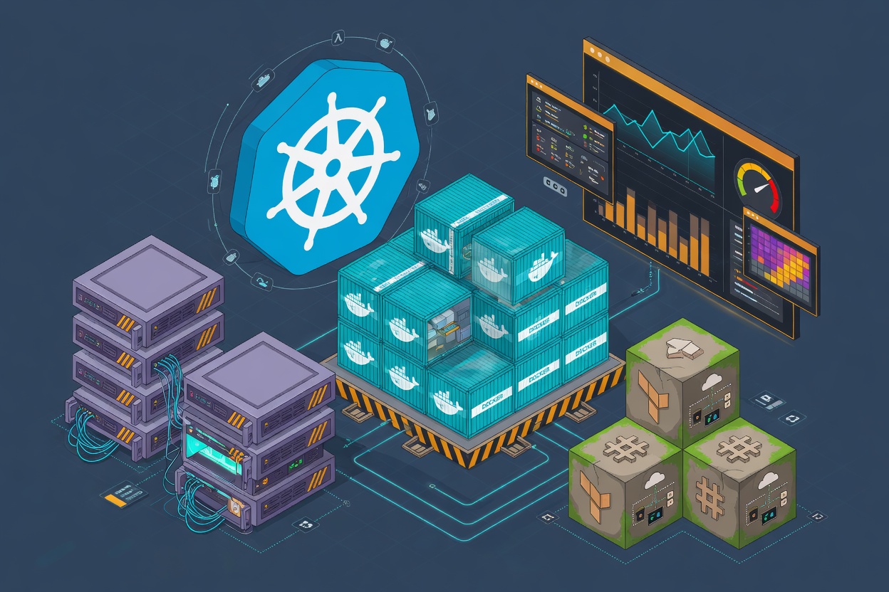 Cloud infrastructure illustration