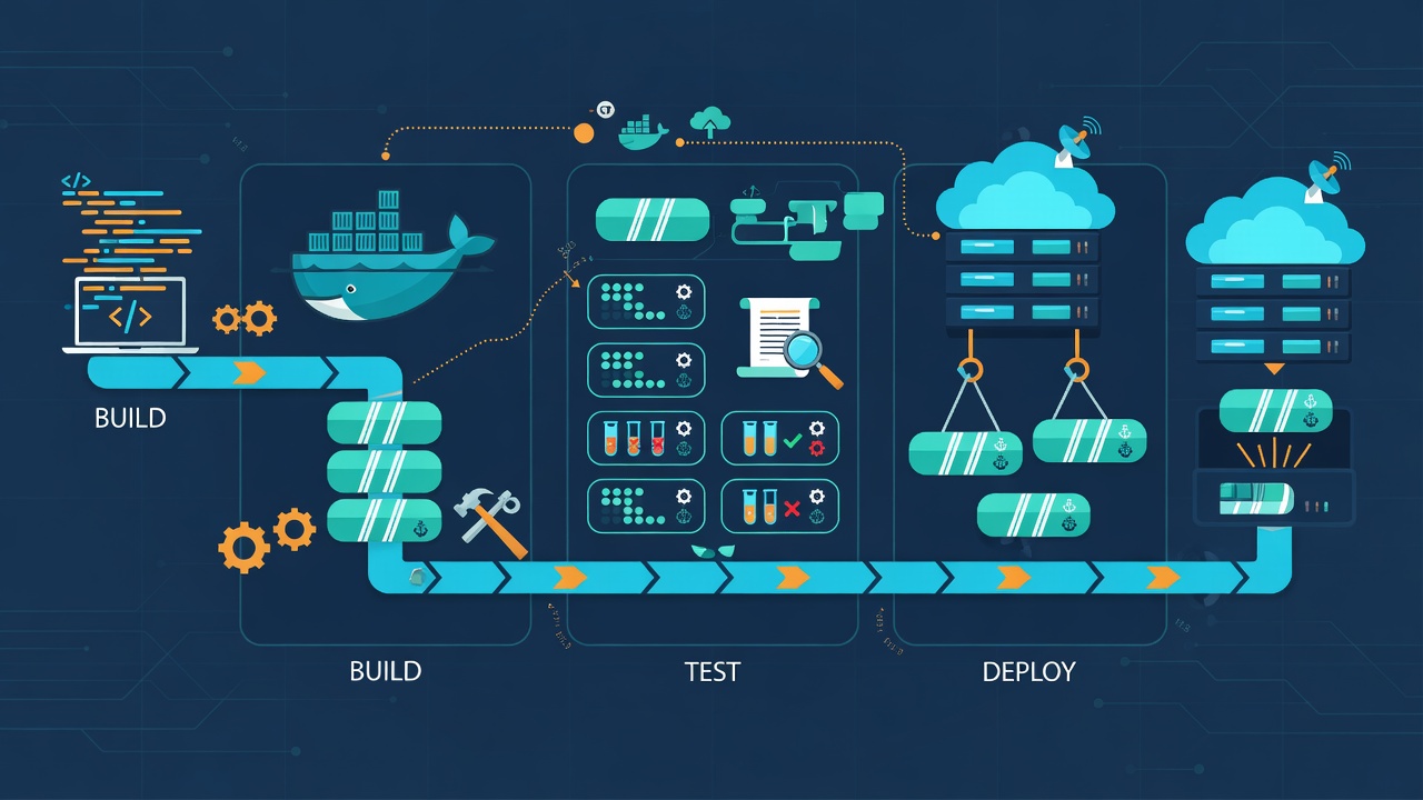 DevOps pipeline illustration